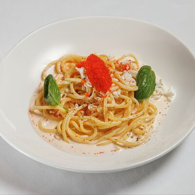 Паста с мясом камчатского краба в Страна которой нет по цене 2750 ₽