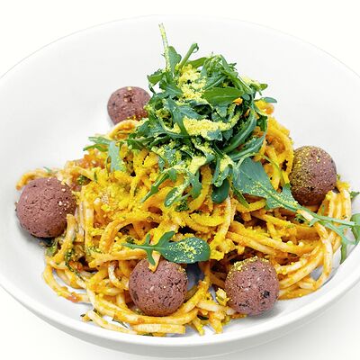 Паста арабьята с тефтелями в BunnyMoon по цене 720 ₽