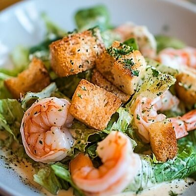 Цезарь с креветками в Уют и вкус по цене 700 ₽
