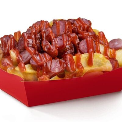 Картофельные лодочки с кетчупом и колбасками в Царь-еда по цене 500 ₽