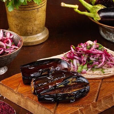 Шашлык из баклажанов в Шашлычный рай по цене 150 ₽