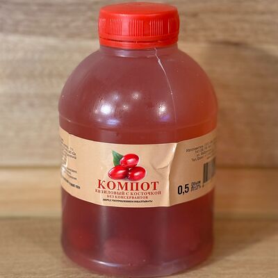 Домашний компот Кизиловый в Пекарня с Акцентом по цене 170 ₽