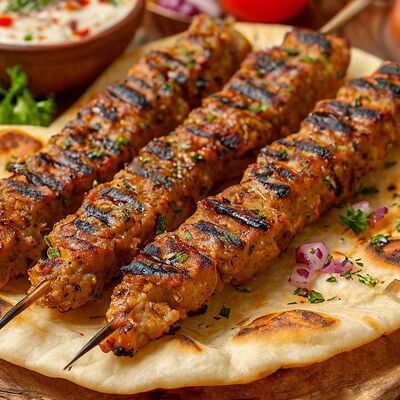 Люля-кебаб из курицы в лаваше в Рай вкуса по цене 400 ₽