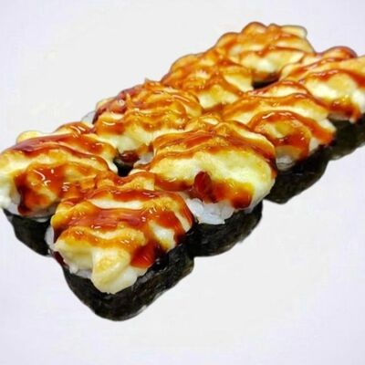 Запечённые роллы с курицей и крабом в Primo Pizza по цене 439 ₽