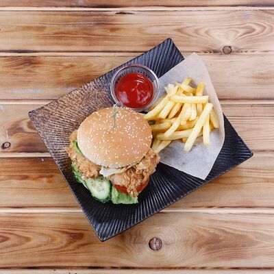 Спайси Чикенбургер в Double Coffee по цене 4850 ₸