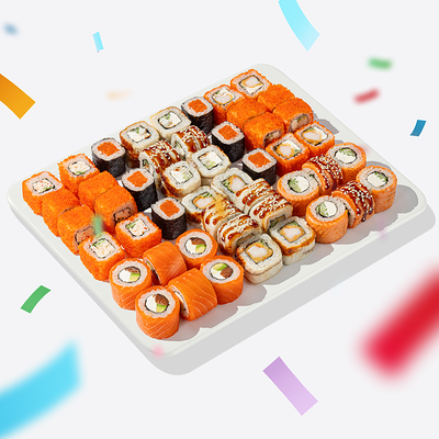 Сет Нравится в семь в Много лосося по цене 4614