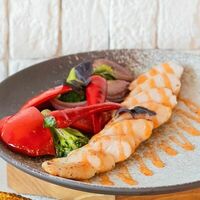 Запеченное куриное филе с овощами в Пицца паста