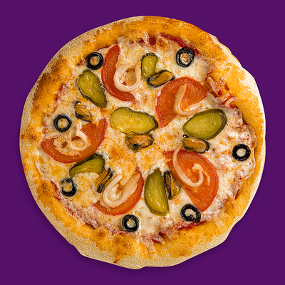 Океан пиццетта с кальмаром и мидиями в Дома Пицца по цене 285 ₽