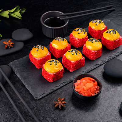 Запечённый ролл Калифорния Хот в Суши даром по цене 459 ₽