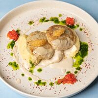 Котлеты из щуки с картофельным пюре в Перчини на огне