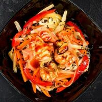 Wok с морепродуктами в соусе терияки в Джей Сан