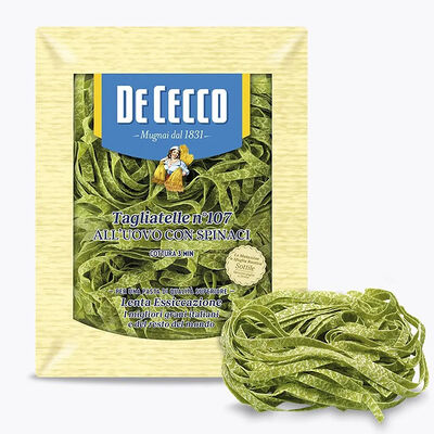 Паста De Cecco №107 Тальятелле со шпинатом с добавлением яйца в Ченто Пицца по цене 900 ₽