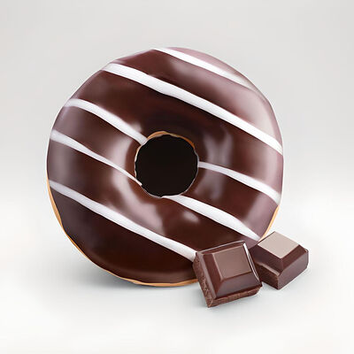 Глазированный донат со вкусом шоколада в Dobro кофе по цене 140 ₽