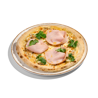 Пицца с ветчиной и грибами в Здрасте по цене 1050 ₽