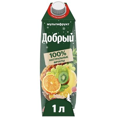 Сок Добрый Мультифрукт 1 л в Мимино по цене 300 ₽