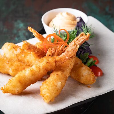Креветки темпура в Акрополь по цене 520 ₽