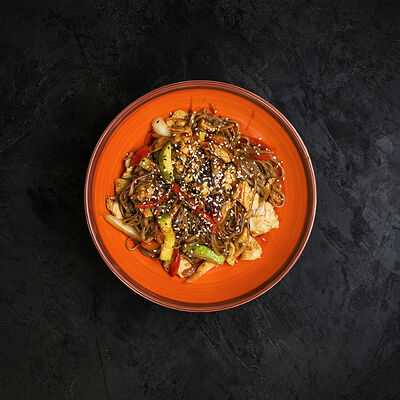 Фунчоза с морепродуктами в X-Delivery по цене 680 ₽