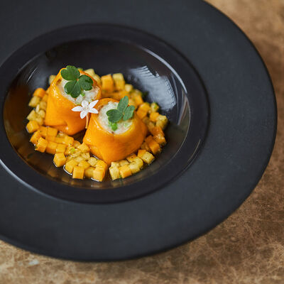 Овощные гунканы с фруктовой сальсой в Turandot по цене 890 ₽