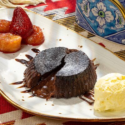 Шоколадный фондан в ЁRZOON по цене 510 ₽