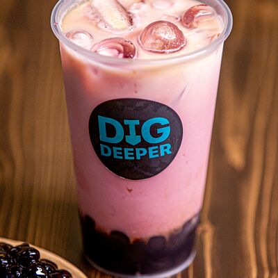 Бабл-ти с тапиокой Таро в Dig deeper по цене 600 ₽