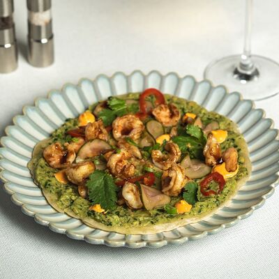 Лепешка парата с креветками в KIZOKU по цене 810 ₽