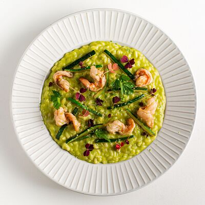 Ризотто креветки с цукини в Matteos по цене 690 ₽