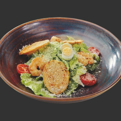 Салат Цезарь с креветками в Рыбарис по цене 735 ₽