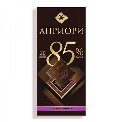 Шоколад горький 85% Априори в Будет польза по цене 310 ₽