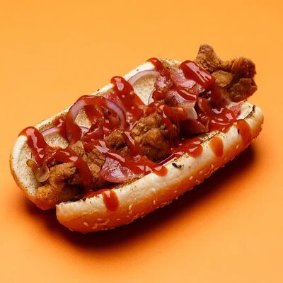 Хот-дог №3 в Папа Рядом Гриль-паб по цене 475 ₽