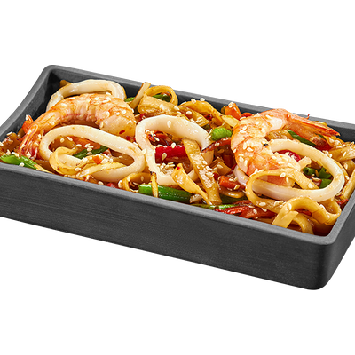 Удон с морепродуктами под китайским соусом в Суши Мастер по цене 389