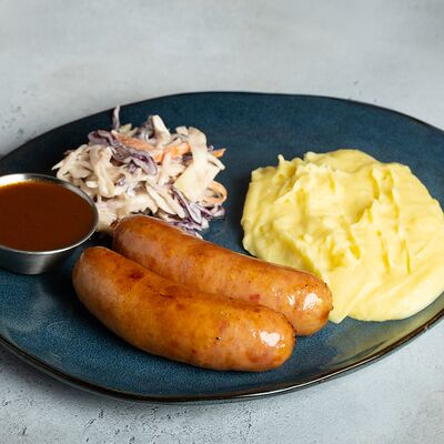 Колбаски с пюре в Люди в Баре по цене 640 ₽