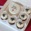 Комбо бенто с вашим дизайном и 5 капкейков со свежей голубикой в Marys Cakes по цене 3190