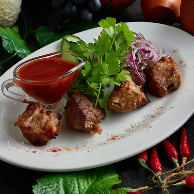 Шашлык из телятины в Лагидзе по цене 690 ₽