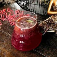 Напиток малиновый с лаймом в Wok café