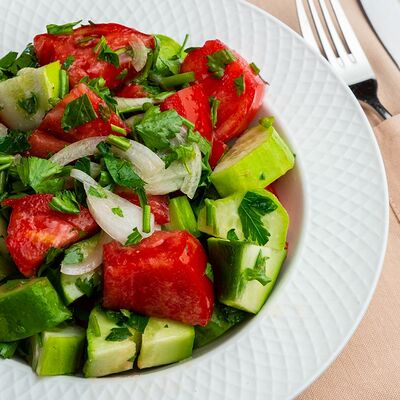 Салат Овощной в На углях по цене 250 ₽