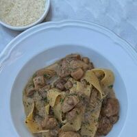 Паста с белыми грибами в Прошуттерия