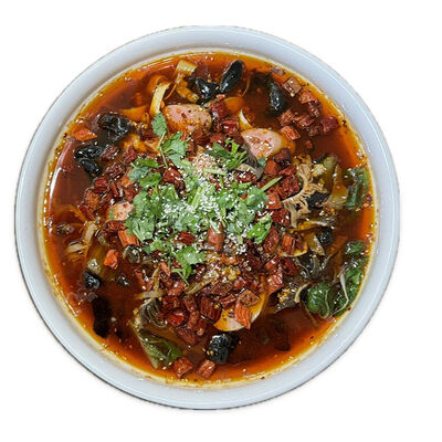 Мясное ассорти с овощами в пикантном соусе маосюэвань №36 в Malatan Gong Qilin Tea по цене 1728 ₽