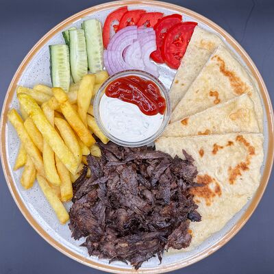 Гиро порция с говядинойв Istanbul Шаурма Халяль по цене 769 ₽