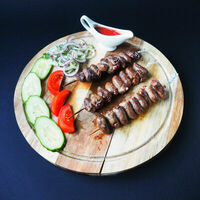 Шашлык из куриных сердец в Шашлык Хауз