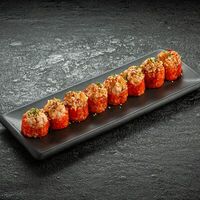 Запеченный ролл с лососем, тунцом и угрем в Ikigai