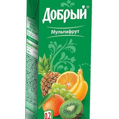 Сок Добрый мультифрукт в Море Барабульки по цене 90 ₽