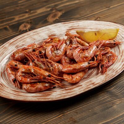 Креветки пивные жареные острые в Гастробар Феллини по цене 850 ₽