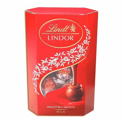 Шоколадные конфеты молочный шоколад Lindt Швейцария в Азбука Вкуса Экспресс Меню по цене 589 ₽