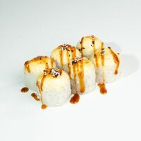 Мал. запечённый с креветкой и сыромв ЁБИСАН