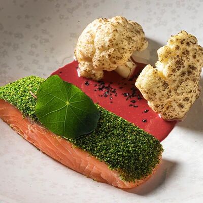 Сёмга, гранат, цветная капуста в Nappa по цене 1250 ₽