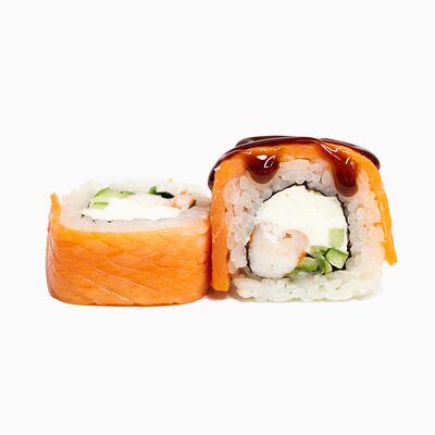 Запеченный Филадельфия с креветкой в РоллБери по цене 862 ₽