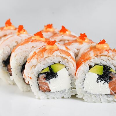 В креветке с чёрной икрой тобико в Ёбисан по цене 1259 ₽