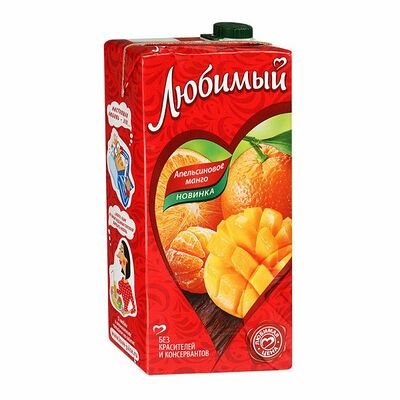 Сок Любимый Апельсиновое манго в Кафе Пиццбург по цене 99 ₽