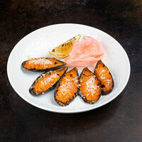 Запеченные мидии в сливочно-томатном соусе в Город детей