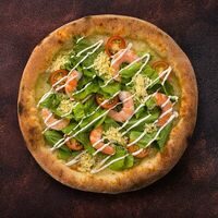 Пицца Цезарь с креветкой большая в 6 углов